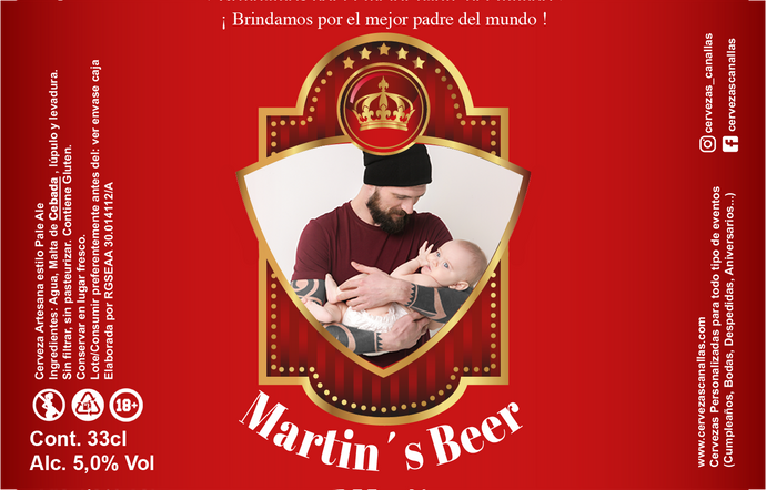 Cerveza Personalizada día Padre - Corona