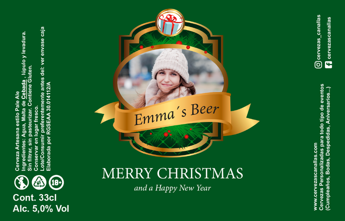 Cerveza Personalizada Navidad - Cool