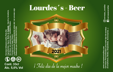 Cargar imagen en el visor de la galería, Cerveza Personalizada día Madre - Green