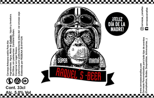 Cerveza Personalizada día Madre - Mono Motero