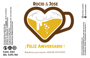 Personalizada Aniversario - Amarillo