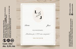 Personalizada Aniversario - Beige