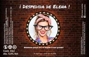 Cerveza Personalizada Despedida - Bricks