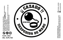 Cargar imagen en el visor de la galería, Cerveza Personalizada Despedida - Grilletes