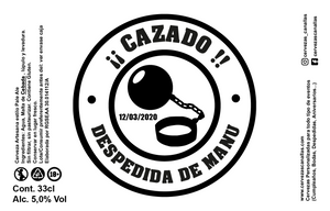 Cerveza Personalizada Despedida - Grilletes