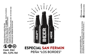 Cerveza Personalizada Fiestas Populares - Old Advertisement