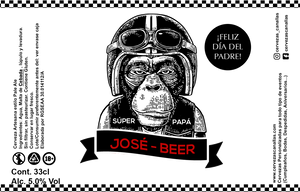 Cerveza Personalizada día Padre - Mono Motero