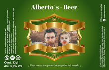 Cargar imagen en el visor de la galería, Cerveza Personalizada día Padre - Green
