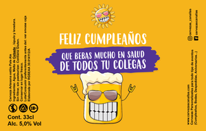 Cerveza Personalizada Cumpleaños - Crazy