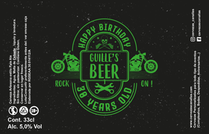 Cerveza Personalizada Cumpleaños - MotorBike