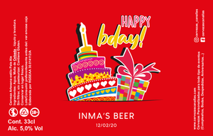 Cerveza Personalizada Cumpleaños - Pastel