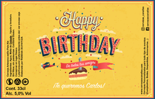 Cargar imagen en el visor de la galería, Cerveza Personalizada Cumpleaños - Fiesta
