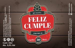 Cerveza Personalizada Cumpleaños - Barril