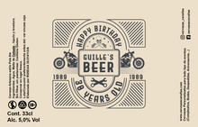 Cargar imagen en el visor de la galería, Cerveza Personalizada Cumpleaños - MotorRider