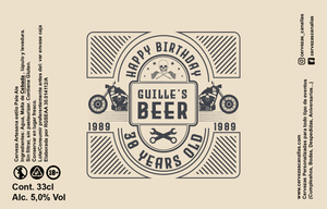 Cerveza Personalizada Cumpleaños - MotorRider