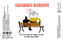 Cargar imagen en el visor de la galería, Cerveza Personalizada Cumpleaños - BeerLover