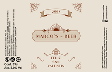 Cargar imagen en el visor de la galería, Cerveza Personalizada San Valentín - Brown