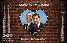 Cargar imagen en el visor de la galería, Cerveza Personalizada San Valentín - Bricks