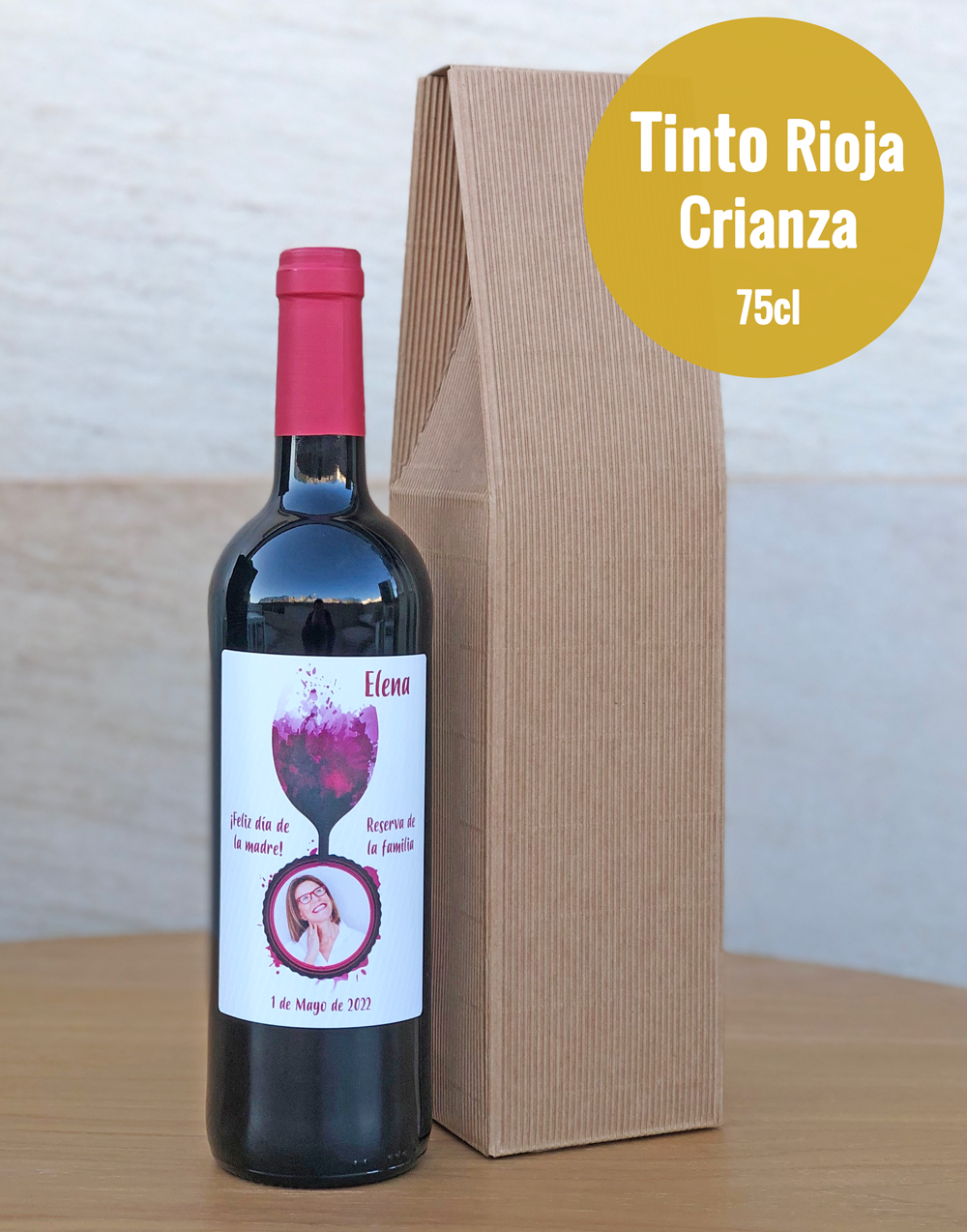 Vino Personalizado Navidad - NaviLove