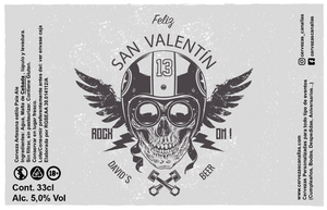 Cerveza Personalizada San Valentín - Calavera