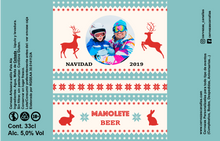 Cargar imagen en el visor de la galería, Cerveza Personalizada Navidad - Ciervos2
